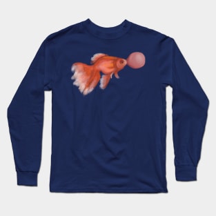 Goldfish Bubblegum Bubble Long Sleeve T-Shirt